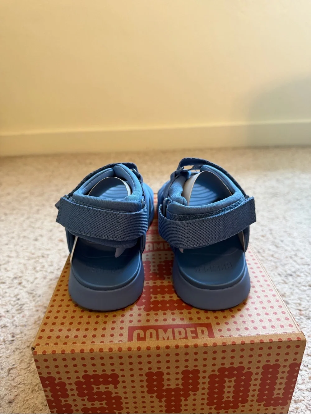Camper Kids Oruga Blue Sport Sandals EU 35 US 3 Adjustable Straps
